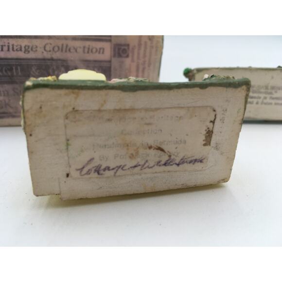 LOT of 6 Vintage Pot Luck Pottery Robert Massey Bermuda Cottages EUC - Picture 12 of 12